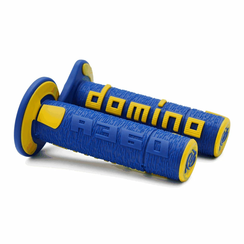 Coppia Manopole Domino A36041c Blu Giallo 1 Coppia Manopole Domino A36041c Blu Giallo