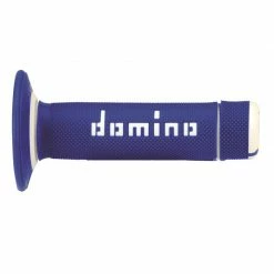 Coppia Manopole Domino A02041c Blu Bianco