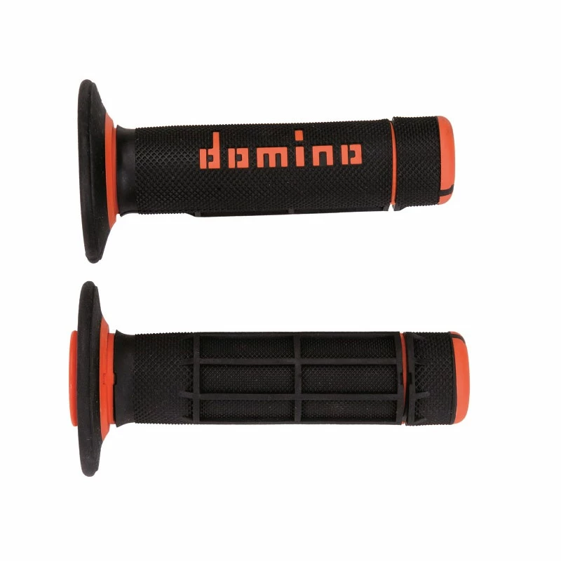 Coppia Manopole Domino A02041c Nero Arancio 1 Coppia Manopole Domino A02041c Nero Arancio