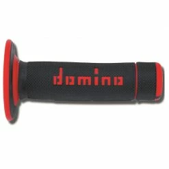 Coppia Manopole Domino A02041c Nero Rosso